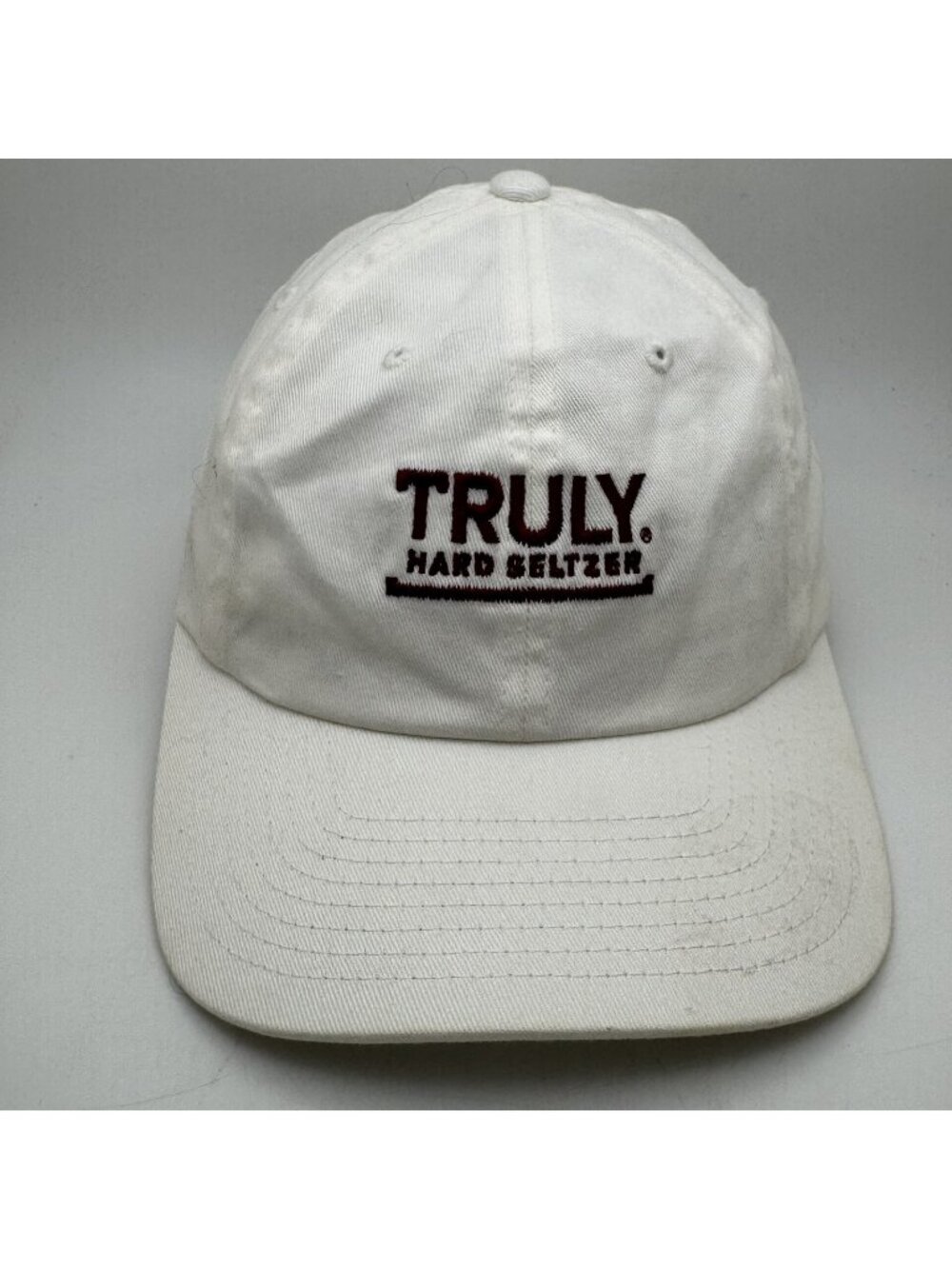 Truly Hard Seltzer Flexfit Baseball Cap Hat White S-M Yupoong Adult Logo